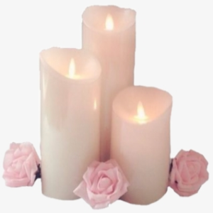  pink candles 